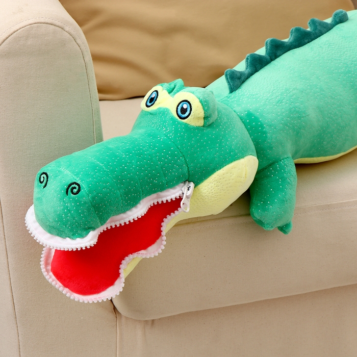 Мягкая игрушка «Крокодил», 80 см, цвет зелёный, на замке Мягкая игрушка «Крокодил», 80 см, цвет зелёный, на замке