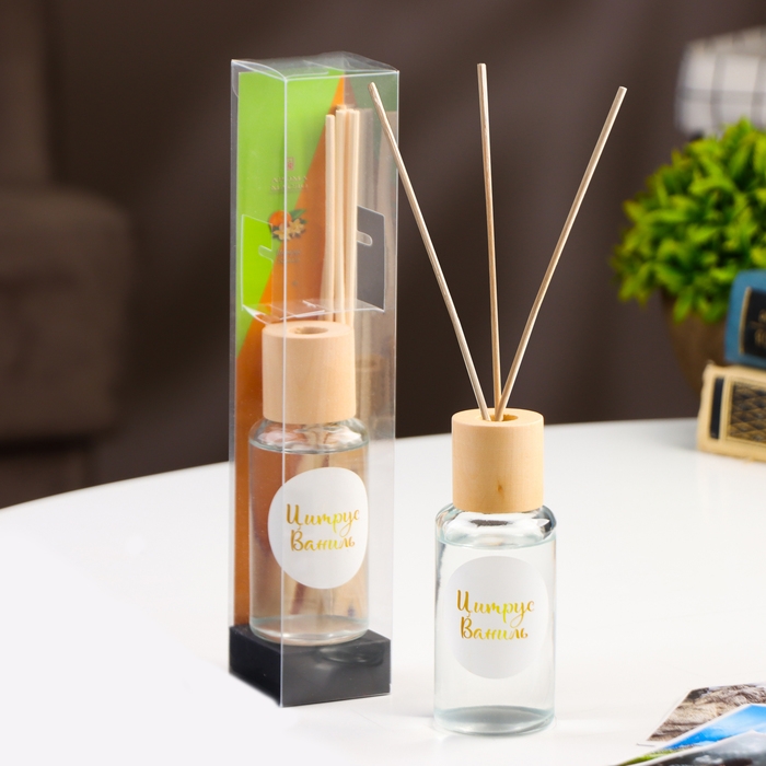 Диффузор ароматический  Диффузор ароматический "Модерн", 50 мл, цитрус и ваниль, 8 марта, "Богатство Аромата"