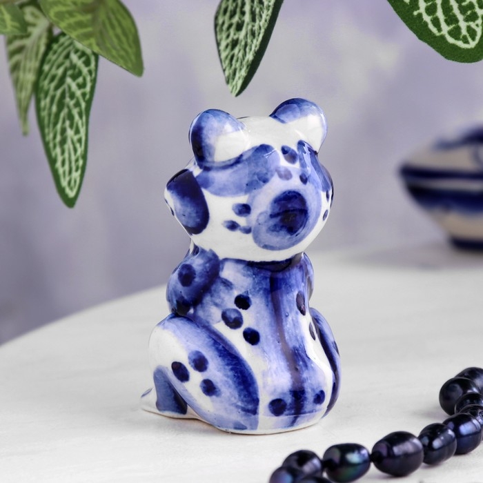 Сувенир «Лягушка мечта», 7 см, гжель Сувенир «Лягушка мечта», 7 см, гжель