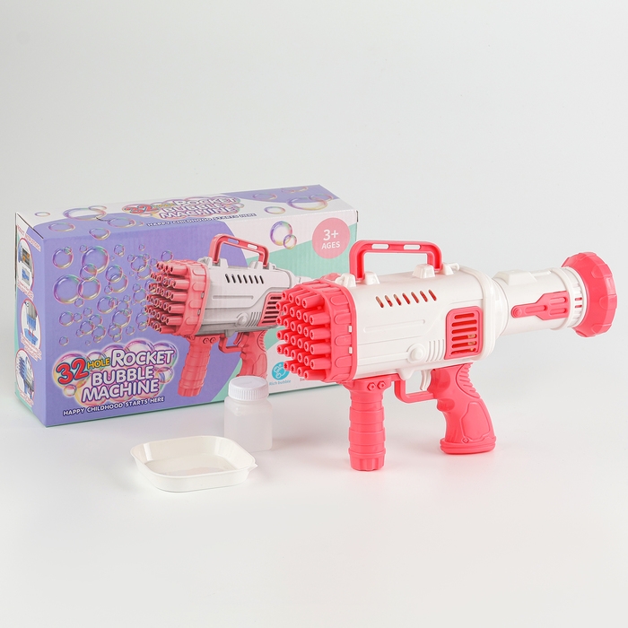 Генератор мыльных пузырей «Световой», цвет розовый, 27,5 × 7,5 × 18,5 см Генератор мыльных пузырей «Световой», цвет розовый, 27,5 × 7,5 × 18,5 см