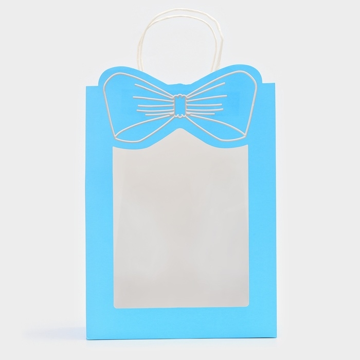 Пакет подарочный новогодний с оком Пакет подарочный новогодний с оком "Бант", 26 х 35 х 15 см.