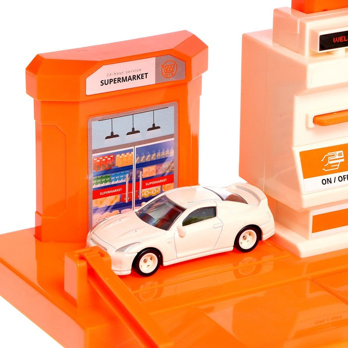 Парковка «Заправочная станция», с дисплеем, свет и звук Парковка «Заправочная станция», с дисплеем, свет и звук