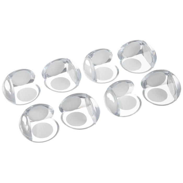 Защитные накладки на углы, круглые, набор 8 шт., силикон, Крошка Я Защитные накладки на углы, круглые, набор 8 шт., силикон, Крошка Я