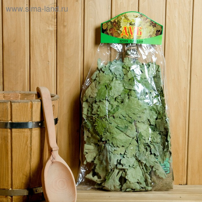 Набор веник ЭКСТРА из кавказского дуба с чайным напитком Набор веник ЭКСТРА из кавказского дуба с чайным напитком "Бодрость 2", в упаковке