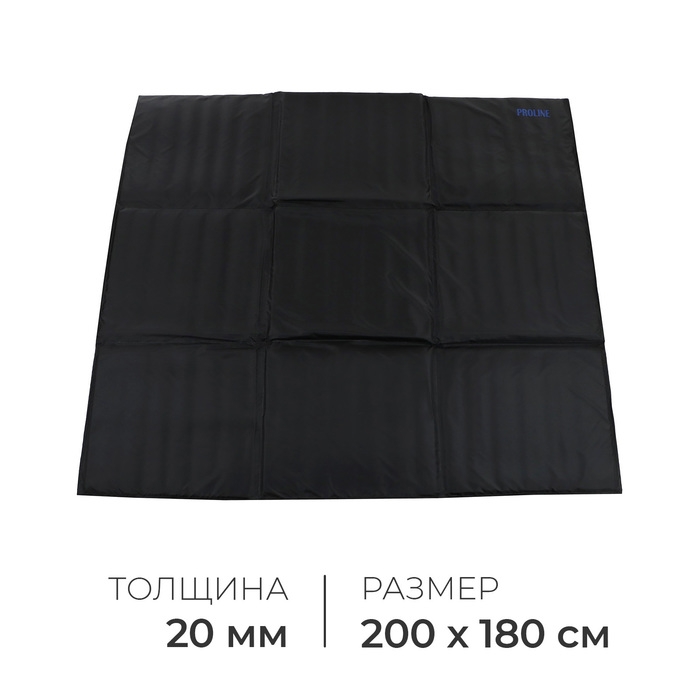 Пол для палатки, 200х180х2 см, цвет чёрный Пол для палатки, 200х180х2 см, цвет чёрный