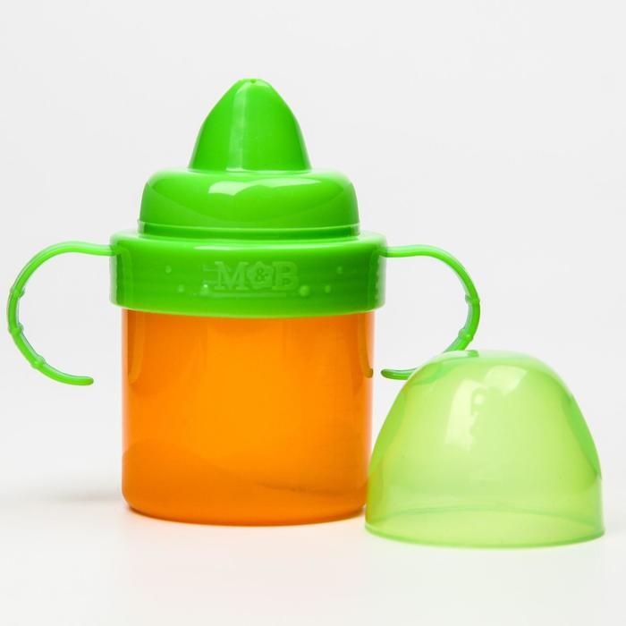 Поильник детский с твёрдым носиком, 150 мл., с ручками, цвет МИКС Поильник детский с твёрдым носиком, 150 мл., с ручками, цвет МИКС