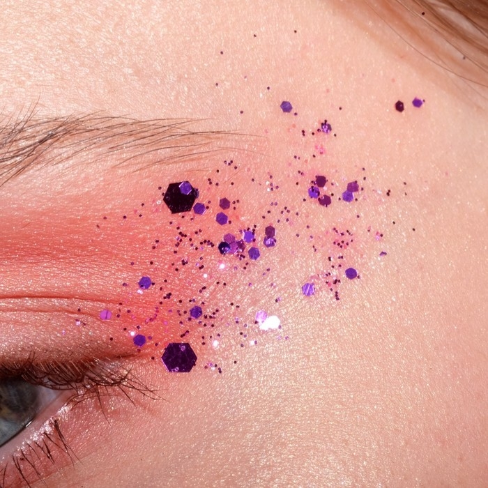 Комплект детский 2 предмета: клипсы, глиттер «Бабочки», цветной в золоте Комплект детский 2 предмета: клипсы, глиттер «Бабочки», цветной в золоте