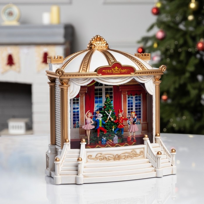 Фигура светодиодная «Сказочный театр», 23.2х10.7х21.6 см, музыка, батарейки ААх3 (не в комплекте), USB, свечение тёплое белое Фигура светодиодная «Сказочный театр», 23.2х10.7х21.6 см, музыка, батарейки ААх3 (не в комплекте), USB, свечение тёплое белое