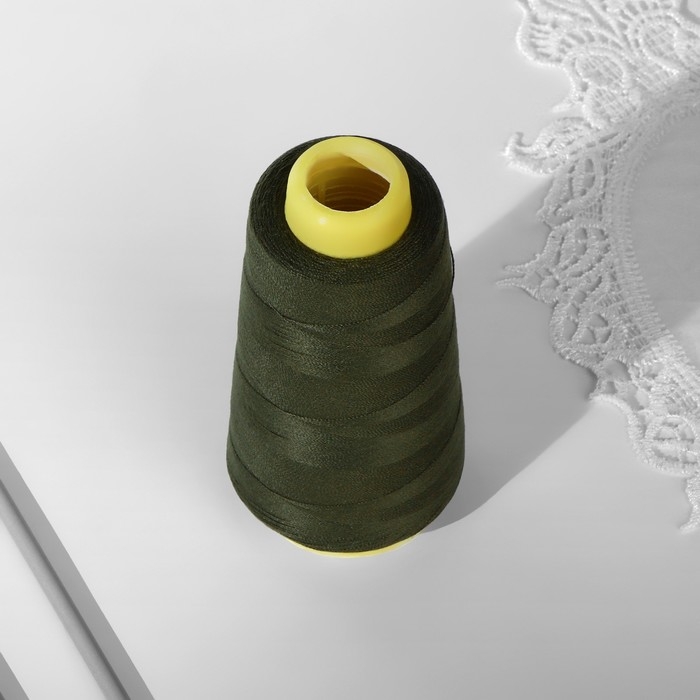 Нитки 20/2, 2700 м, цвет хаки Нитки 20/2, 2700 м, цвет хаки