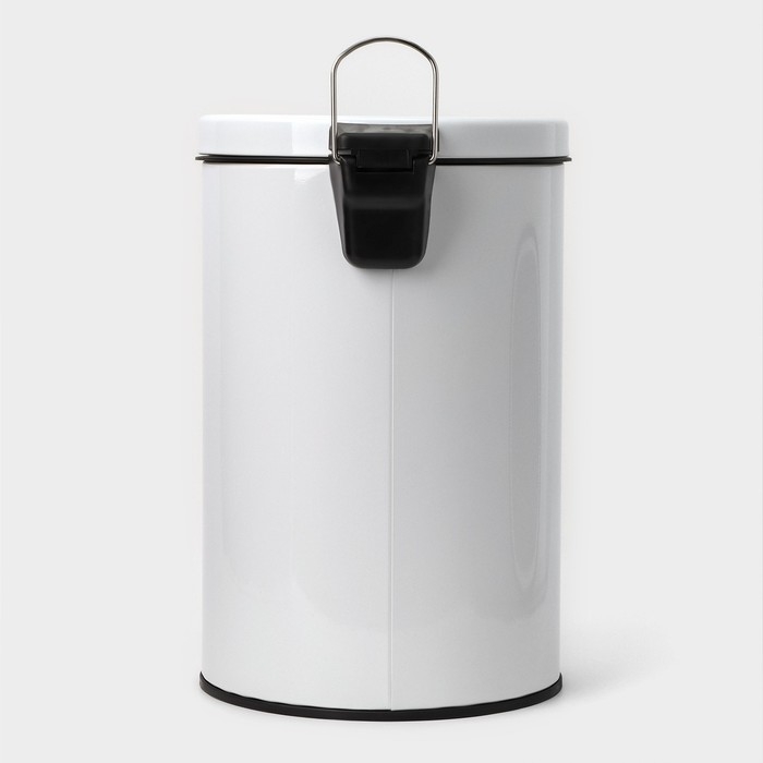 Ведро мусорное с педалью Stölz, 12 л, нержавеющая сталь, цвет белый Ведро мусорное с педалью Stölz, 12 л, нержавеющая сталь, цвет белый
