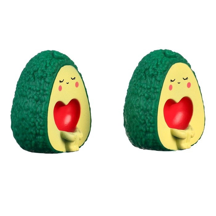 Набор резиновых игрушек для ванны &laquo;Авокадики&raquo;, 6,5 см, 2 шт, Крошка Я