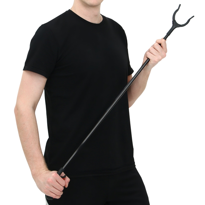 Плодосъёмник «Два пальца», металлический черенок 1 м, с ручкой-пистолетом, Greengo Плодосъёмник «Два пальца», металлический черенок 1 м, с ручкой-пистолетом, Greengo