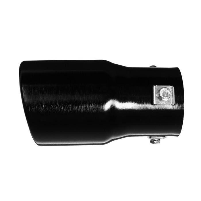 Насадка на глушитель 13.5×7.5 см, посадочный 60 мм, скошенная, черный глянец Насадка на глушитель 13.5×7.5 см, посадочный 60 мм, скошенная, черный глянец