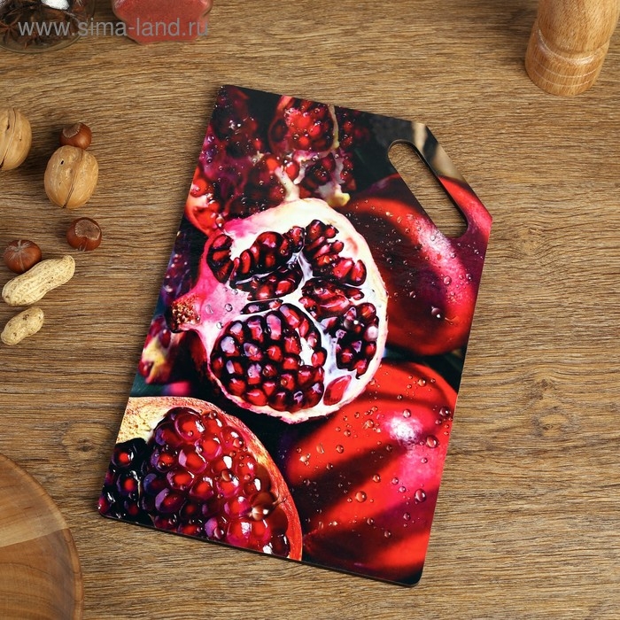 Доска разделочная  Доска разделочная "Сочный гранат" 27х18 см