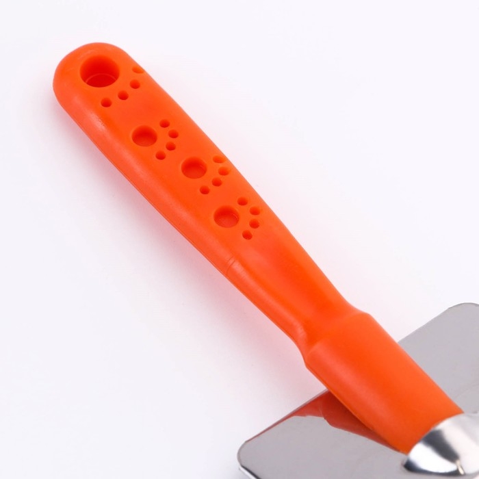 Пуходерка  Пуходерка "Лапки" малая без капель, 6 х 12 см, оранжевая