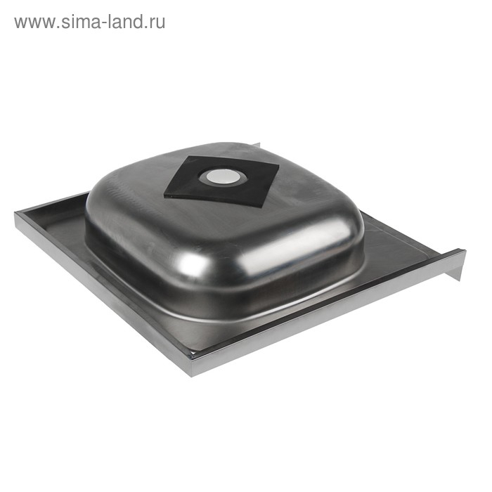 Мойка кухонная  Мойка кухонная "Владикс", накладная, без сифона, 50х50 см, нержавеющая сталь 0.4 мм