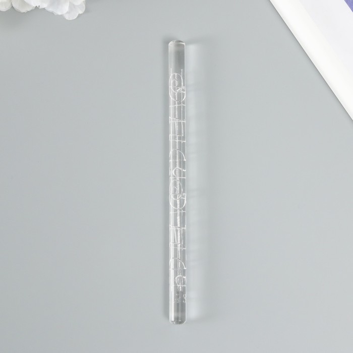 Скалка для творчества акрил  Скалка для творчества акрил "Ноты" 16х1 см