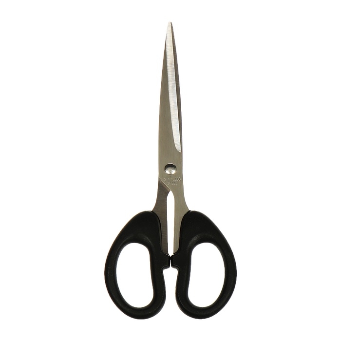 Ножницы канцелярские 15,5см Офис пластиковые ручки, европодвес Ножницы канцелярские 15,5см Офис пластиковые ручки, европодвес