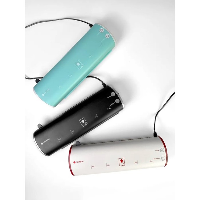 Ламинатор A4 75-125 мкм, 2 вала, скорость 30 см/мин, Гелеос  Ламинатор A4 75-125 мкм, 2 вала, скорость 30 см/мин, Гелеос "ЛМ-А4МЧС", чёрно-серебристый