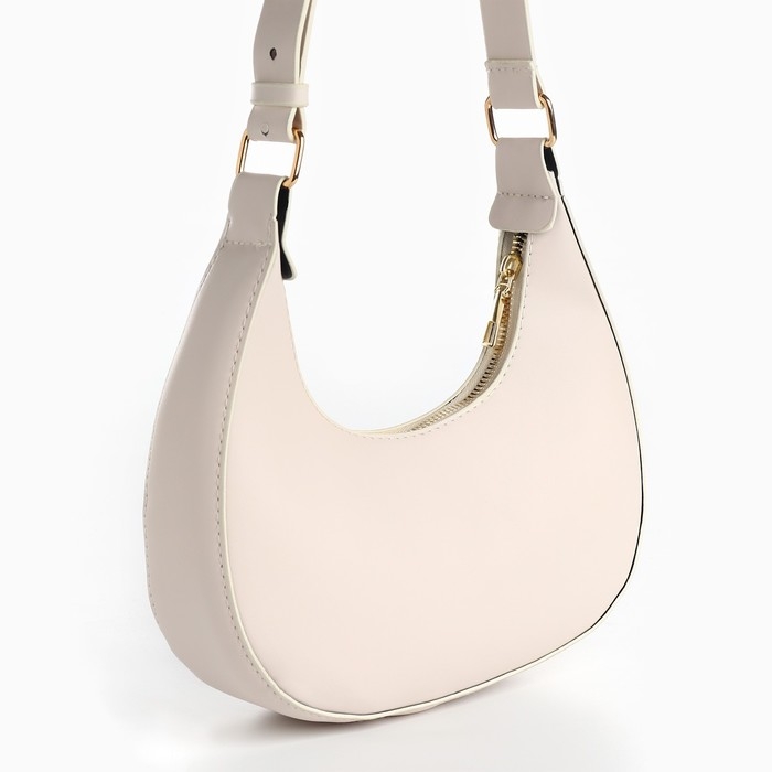 Сумка женская из искусственной кожи, 22х23х6 см, бежевый цвет Сумка женская из искусственной кожи, 22х23х6 см, бежевый цвет