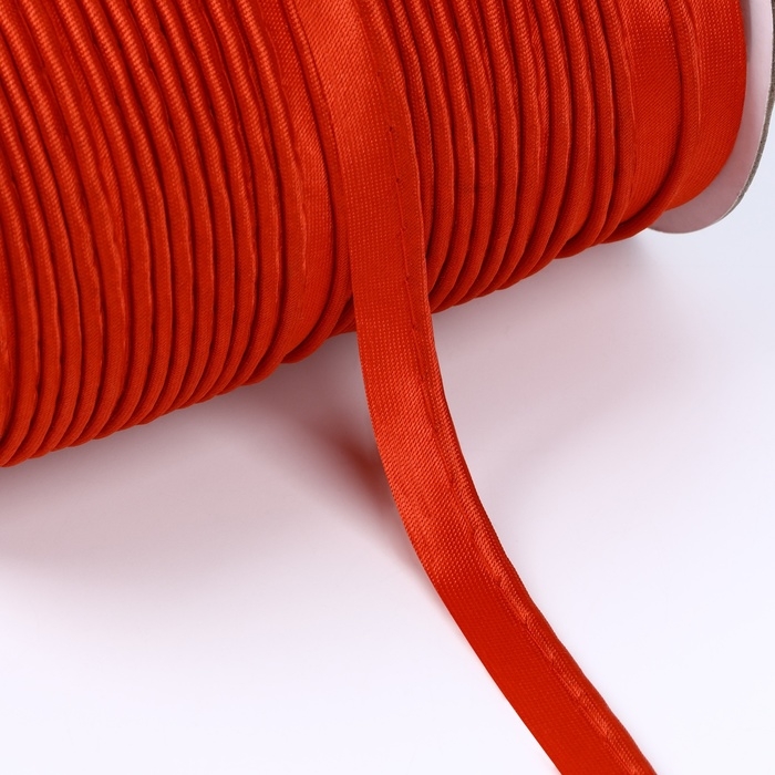 Кант атласный, 12 мм, 65 ± 1 м, цвет красный Кант атласный, 12 мм, 65 ± 1 м, цвет красный