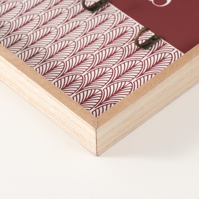 Крючки декоративные дерево Крючки декоративные дерево "Узоры" коричневый 5х22х30 см