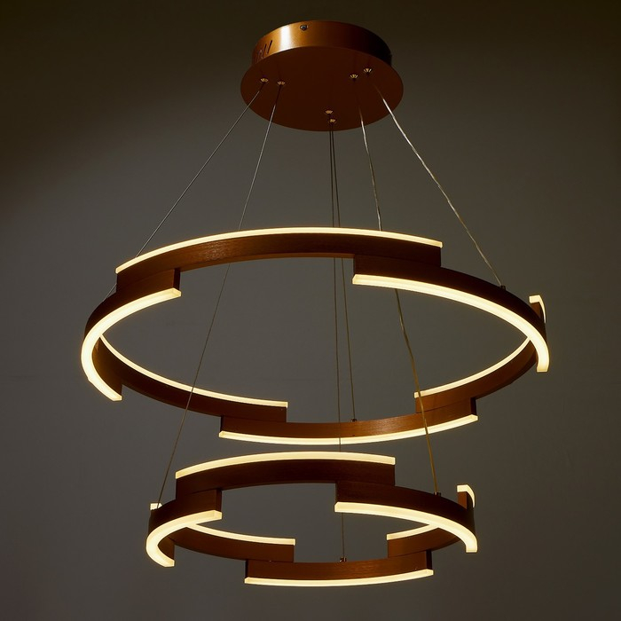 Люстра 1511/2 LED 65Вт 3000-6000К золото 60х60х106 см BayerLux