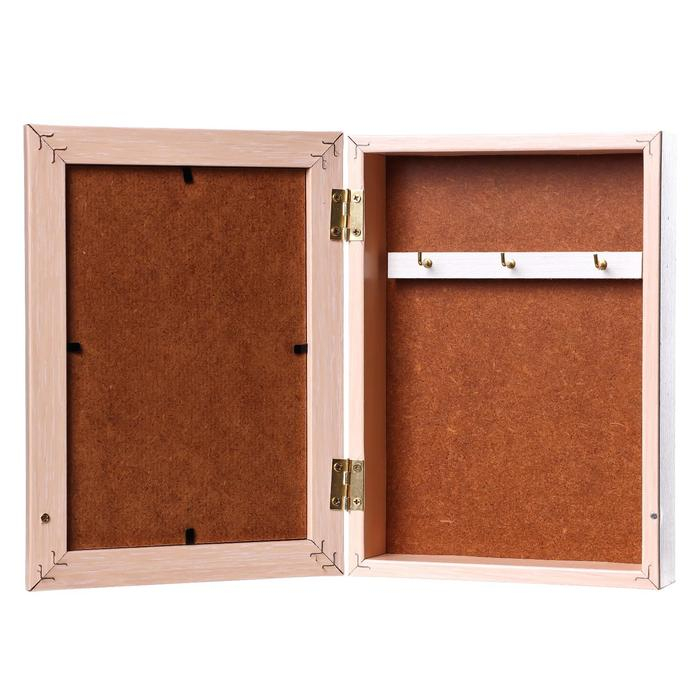 Ключница Ключница "Париж 13" молочный дуб 15х21 см