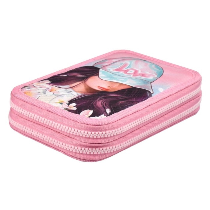 Пенал 2 секции 123*198 ткань Феникс Пенал 2 секции 123*198 ткань Феникс "Девушка в кепке" дев роз 65682