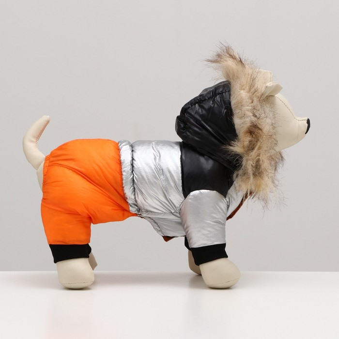 Комбинезон Комбинезон "Пушок", размер 12 (ДС 28 см, ОГ 38 см, ОШ 27 см), коралловый