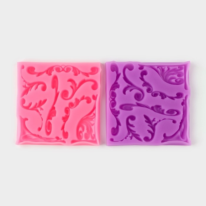 Молд «Вензельный оттиск», 9,8×9,8 см, цвет МИКС Молд «Вензельный оттиск», 9,8×9,8 см, цвет МИКС