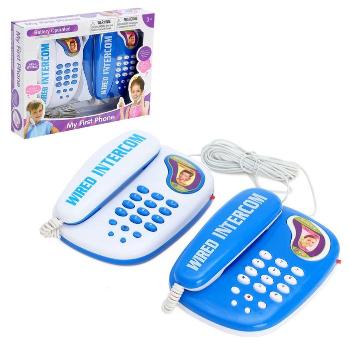 Телефон &laquo;Давай поговорим&raquo;, в наборе 2 телефона, МИКС