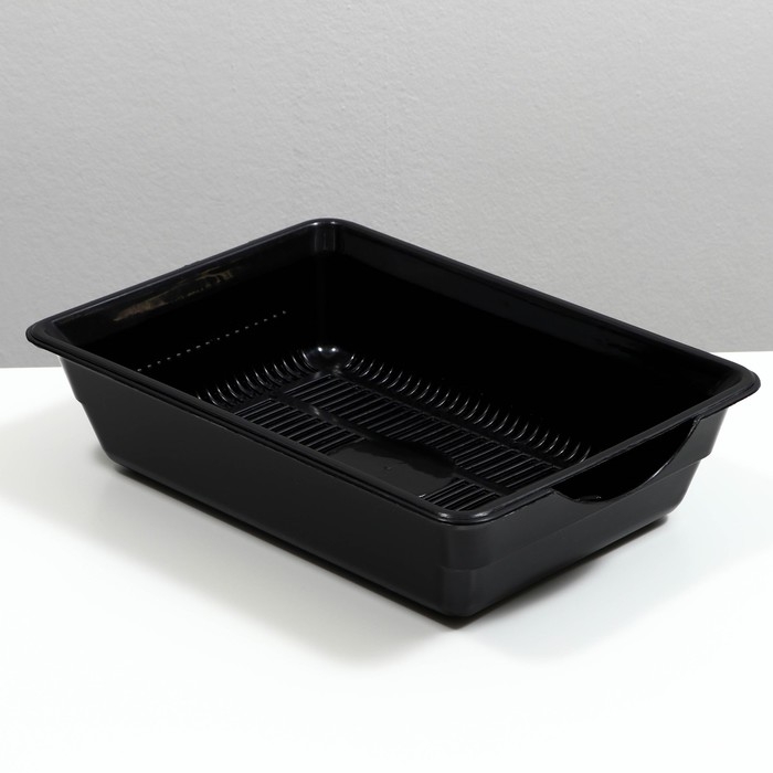 Туалет глубокий с сеткой 36 х 25 х 9 см, чёрный Туалет глубокий с сеткой 36 х 25 х 9 см, чёрный