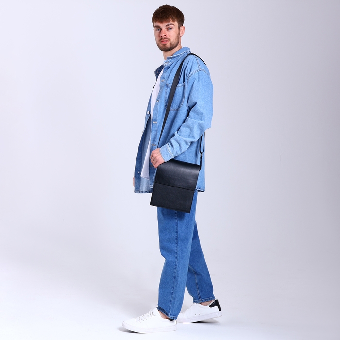 Сумка мужская, цвет чёрный Сумка мужская, цвет чёрный