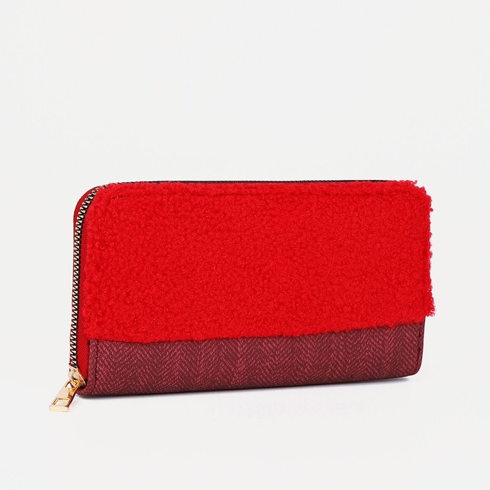 Кошелёк на молнии, цвет красный Кошелёк на молнии, цвет красный