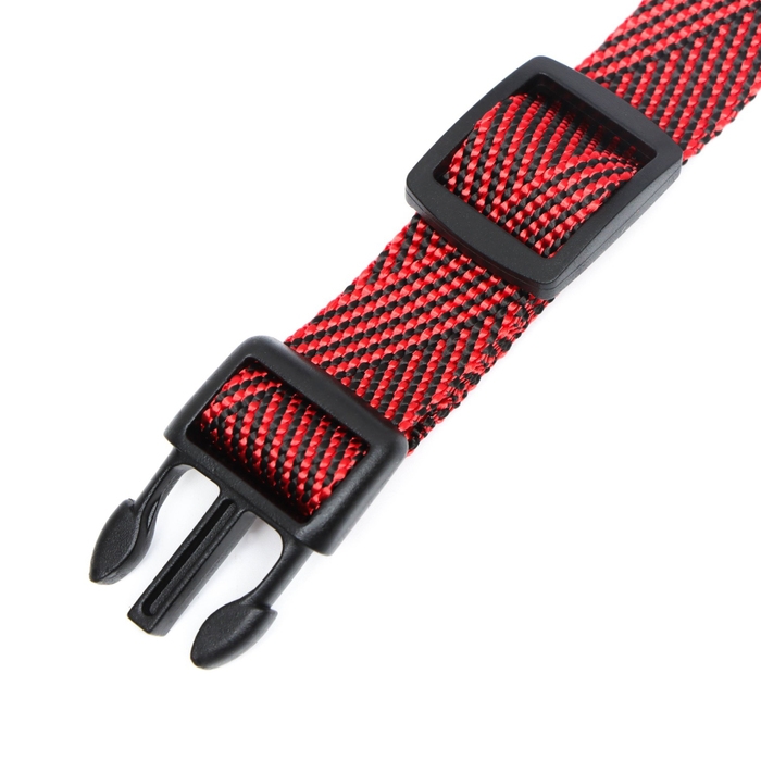 Ошейник Ошейник "Вязанка", ширина 2 см, красный