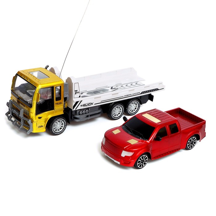 Грузовик радиоуправляемый «Автовоз», с машиной, работает от аккумулятора МИКС Грузовик радиоуправляемый «Автовоз», с машиной, работает от аккумулятора МИКС