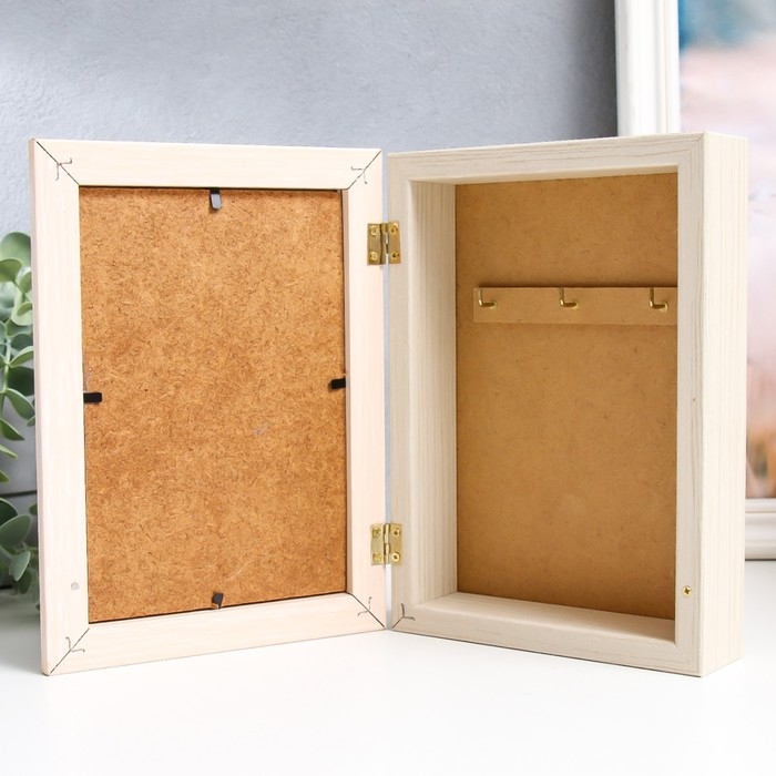 Ключница Ключница "Велосипед с лавандой" белый 15х21 см МИКС