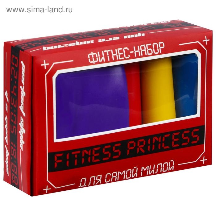 Фитнес-набор Fitness princess: лента-эспандер, набор резинок, инструкция, 10,3×6,8 см Фитнес-набор Fitness princess: лента-эспандер, набор резинок, инструкция, 10,3×6,8 см