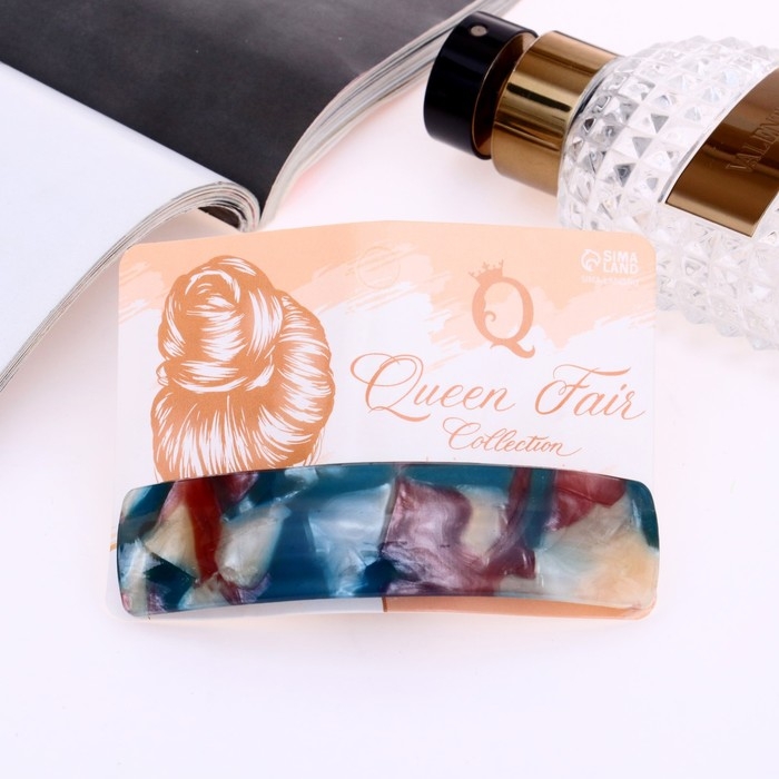 Заколка-автомат для волос Заколка-автомат для волос "Янтарная" 9 см, микс