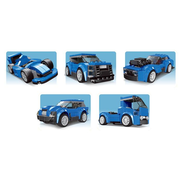 Конструктор блочный «Спорткар», 208 деталей, 10 вариантов сборки Конструктор блочный «Спорткар», 208 деталей, 10 вариантов сборки