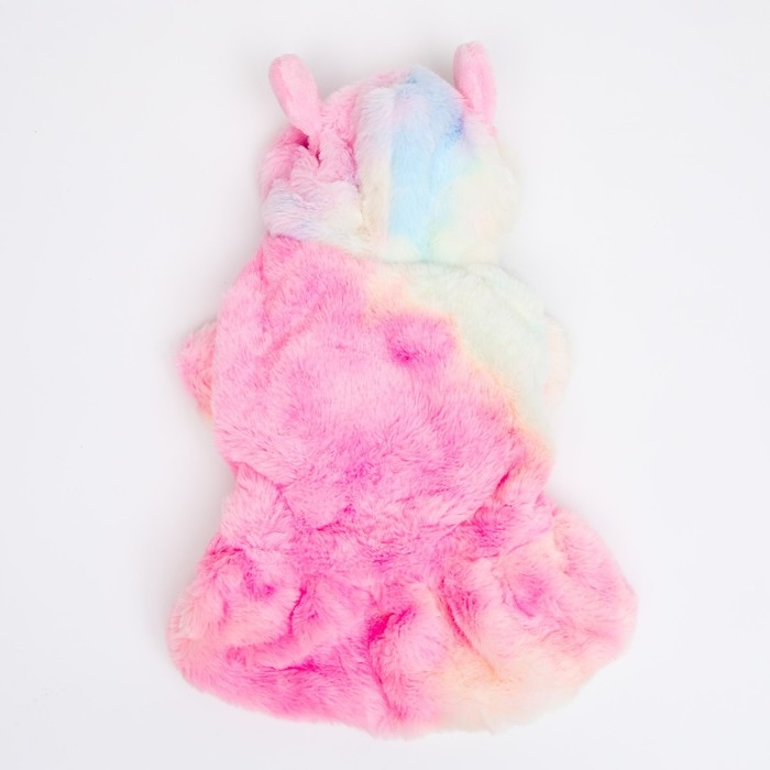 Куртка  Куртка "Зайчонок" с капюшоном , размер XS (ДС 20, ОШ 12,5 см, ОГ 30см), пастельная