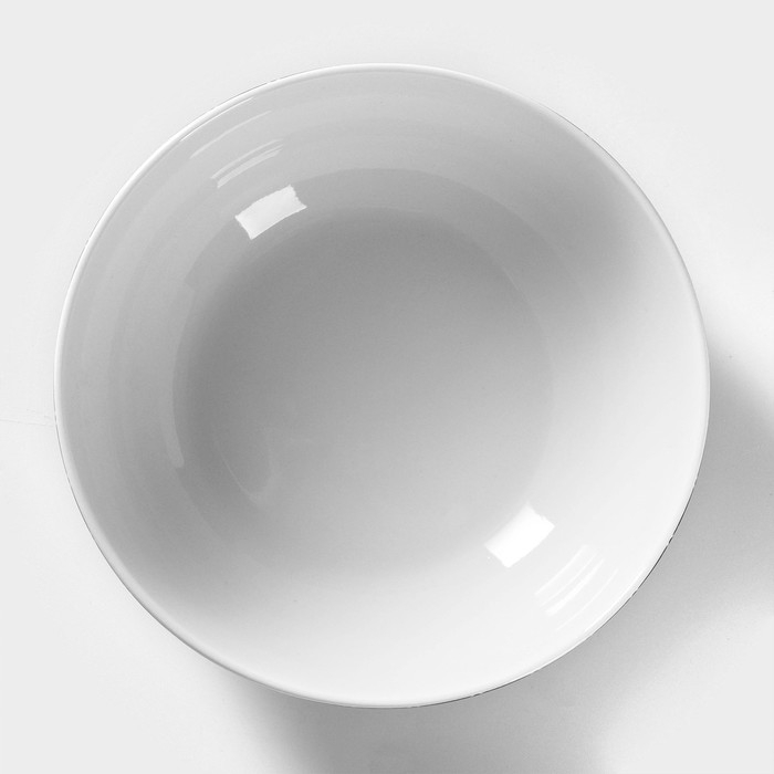 Салатник фарфоровый Доляна «Марокко», 600 мл, d=15,5 см, цвет чёрный