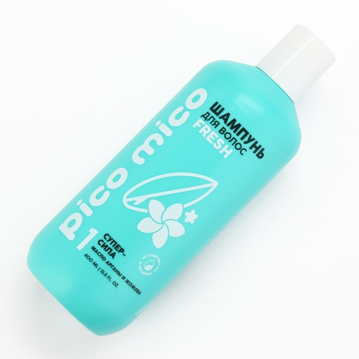 Шампунь для волос с маслом арганы и жожоба, супер-сила, 400 мл, PICO MICO Шампунь для волос с маслом арганы и жожоба, супер-сила, 400 мл, PICO MICO