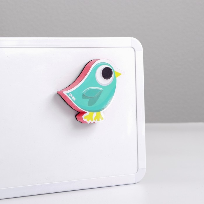 Губка магнитная для маркерной доски «Птичка», 2х10х9 см Губка магнитная для маркерной доски «Птичка», 2х10х9 см