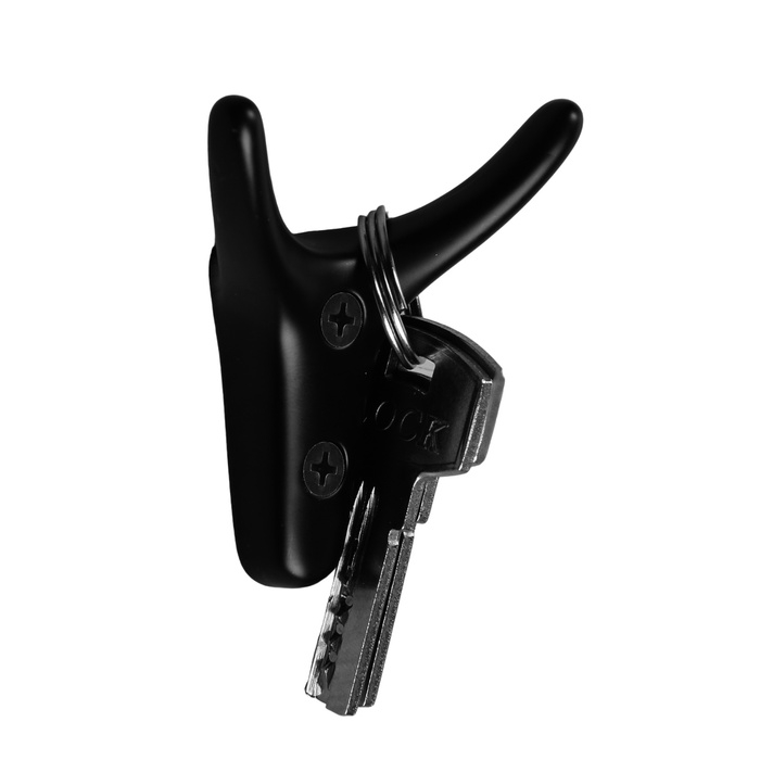 Крючок мебельный CAPPIO YAK, двухрожковый, черный Крючок мебельный CAPPIO YAK, двухрожковый, черный