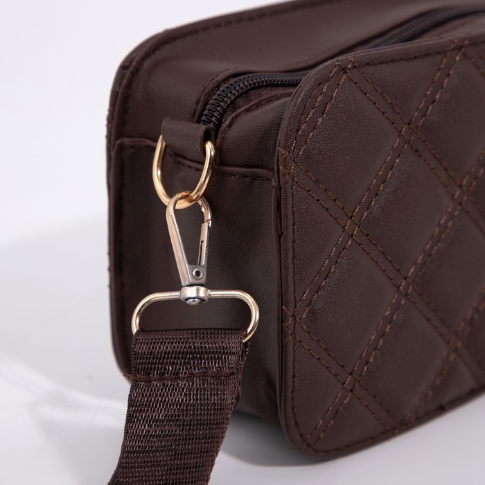 Сумка кросс-боди на молнии, цвет коричневый Сумка кросс-боди на молнии, цвет коричневый