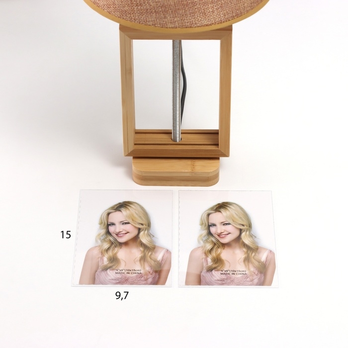 Лампа настольная с фоторамкой 10х15см (пластиковая вставка) 20х20х35см Лампа настольная с фоторамкой 10х15см (пластиковая вставка) 20х20х35см