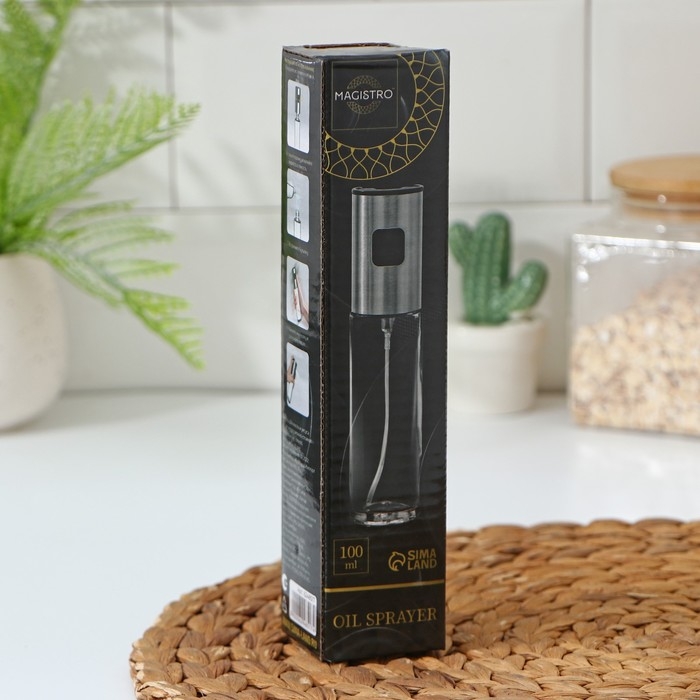 Распылитель для масла и уксуса Magistro Steel, 100 мл, 4,3×18 см Распылитель для масла и уксуса Magistro Steel, 100 мл, 4,3×18 см