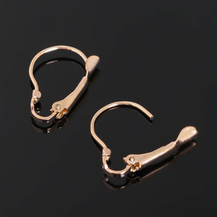 Швензы с французской застёжкой, 19 мм (набор 5 пар), цвет золото Швензы с французской застёжкой, 19 мм (набор 5 пар), цвет золото